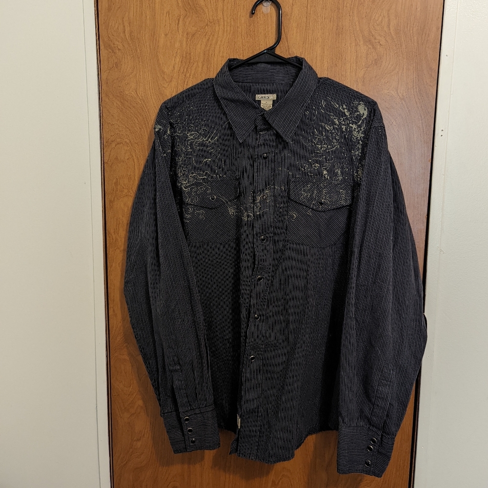 Carbon jean co button up shirt‎